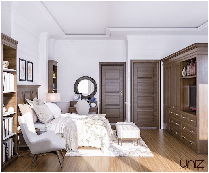 UNIZ Thiết kế kiến trúc nội thất Buôn Ma Thuột. Nội thất phòng ngủ