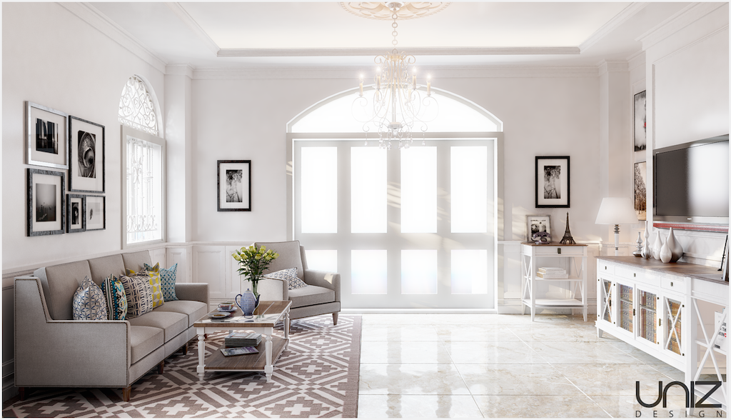 UNIZ Thiết kế kiến trúc nội thất Buôn Ma Thuột. Nội thất phòng khách