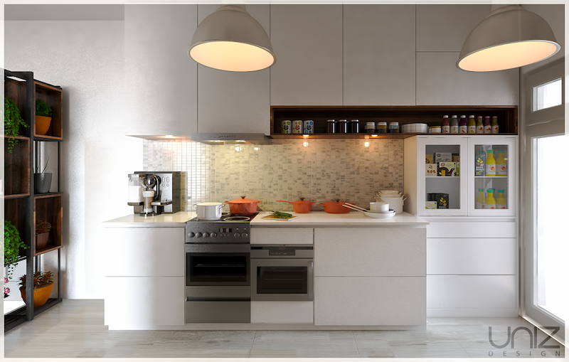 UNIZ Thiết kế kiến trúc nội thất Buôn Ma Thuột. Nội thất bếp